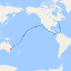 Caribbean, Panama Canal & Pacific Islands with New York and Sydney Stays