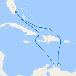 Southern Caribbean with Miami Beach Stay