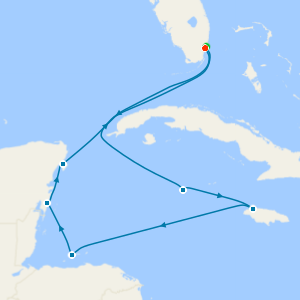 Western Caribbean with Miami Beach Stay