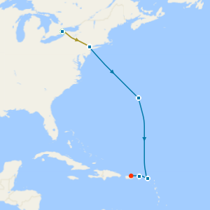 Niagara Falls, Bermuda & Caribbean from New York with Stays