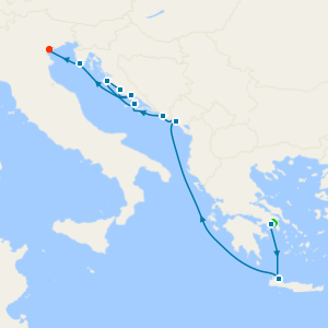 Croatia Intensive from Athens with Stay