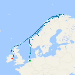 Alesund, Stavanger & Tromso with Amsterdam and Dublin Stays
