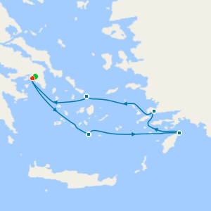 Greek Island Glow from Athens with Stay