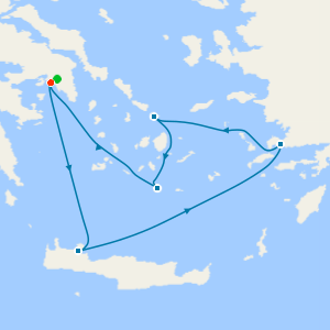 Greek Island Glow from Athens with Stay