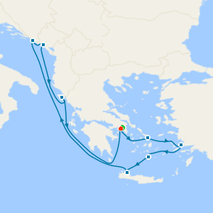 Starry Nights in Greece & Croatia from Athens with Stay