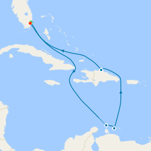 Southern Caribbean with Miami Beach Stay