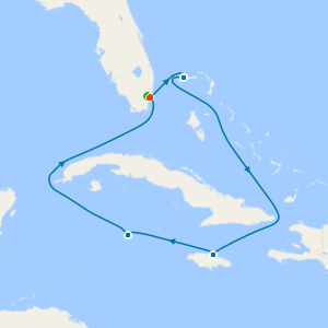 Western Caribbean from Miami with 1nt Stay