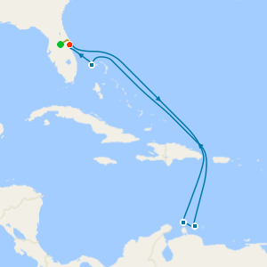Southern Caribbean with Orlando Stay