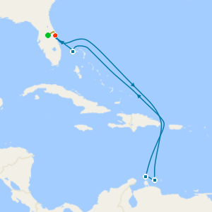 Southern Caribbean with Orlando Stay