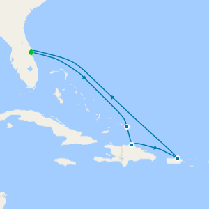 Eastern Caribbean cruise from Port Canaveral (Orlando)