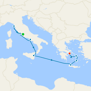 Florence, Sicily & Mykonos with Rome and Athens Stays