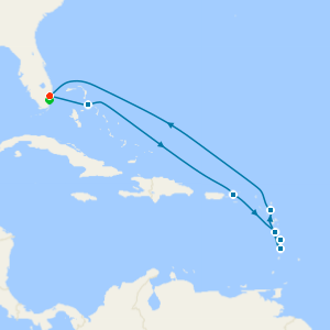 Southern Caribbean with Miami Beach Stay