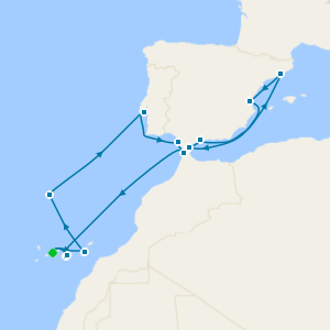 Spain, Portugal & Canary Islands at Christmas from Tenerife