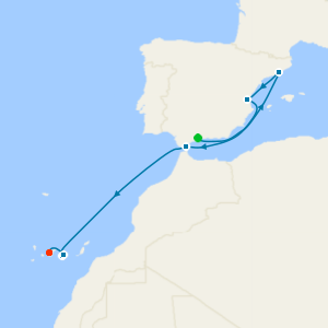 Spain & Canary Islands from Malaga to Tenerife