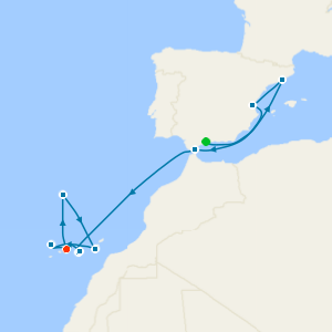 Spain, Portugal & Canary Islands from Malaga