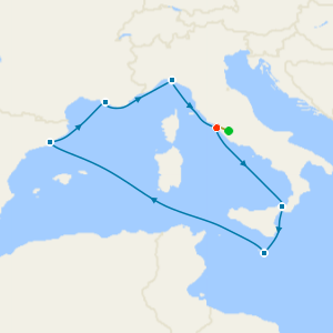 Italy, Malta, Spain & France from Rome with Stay