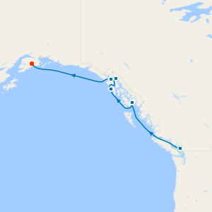 Alaska Northbound Glacier from Vancouver with Stay