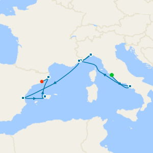 Nice & Menton Carnival from Rome to Barcelona