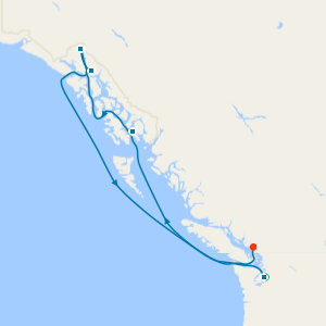 Alaska with Dawes Glacier from Seattle with Stay