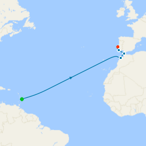 Caribbean & Atlantic Passage from Bridgetown
