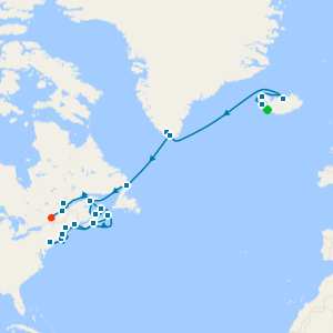 Fire & Ice Passage & Canada's Fall Foliage from Reykjavik