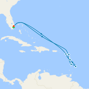Best of Southern Caribbean with Miami Beach Stay
