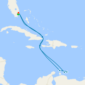 Aruba, Curacao & Bonaire from Ft. Lauderdale with Miami Beach Stay