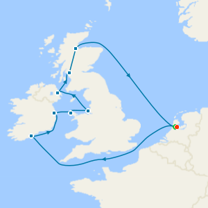 British Isles from Amsterdam with Stay