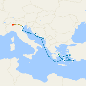 Adriatic & Greek Isles with Athens, Venice and Lake Como Stays