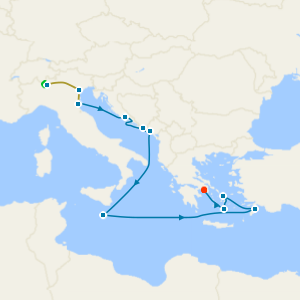 Lake Como & Venice Stays with Adriatic & Greek Isles from Ravenna
