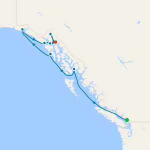 Glaciers & Alaska Inside Passage from Vancouver