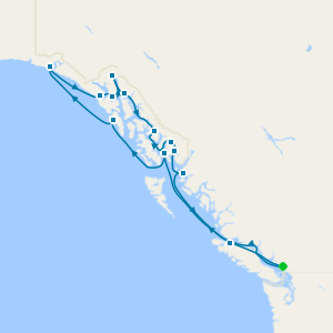 Alaska Fjords, Inside Passage & Glacier Bay from Vancouver