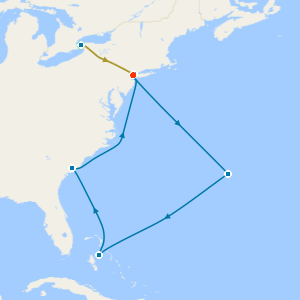 Niagara Falls, Bermuda Beauty & East Coast Elegance from New York with Stays