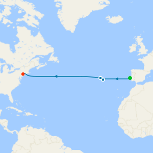Atlantic Westbound from Lisbon