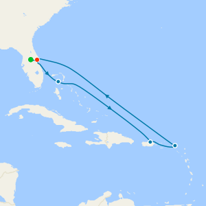 Eastern Caribbean & Perfect Day from Port Canaveral with 1nt Stay