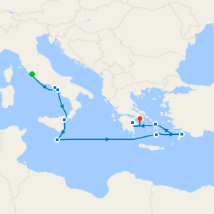 Greek Isles & Western Med from Rome