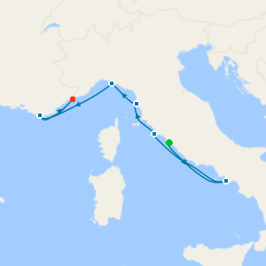 Western Mediterranean from Civitavecchia (Rome)