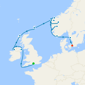 Castles, Fjords & Canals from Southampton