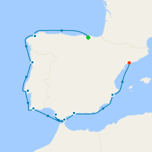 Around Iberia from Bilbao