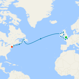 Passage to the New World from Southampton