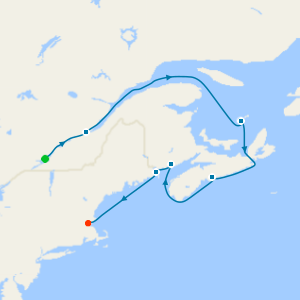 Canada & New England from Montreal