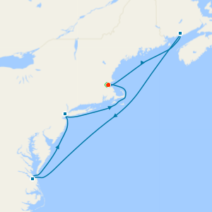 America’s 250th Celebration: Stars & Stripes Voyage from Boston with Stay