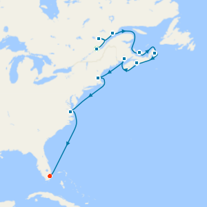 Atlantic Seaboard & Colonial New England with Quebec and Miami Beach Stays