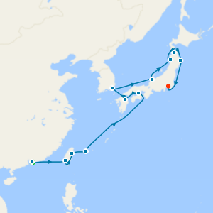 20-Day World Sector: Spring Circumnavigation of Japan from Hong Kong to Tokyo with Stay