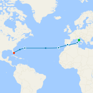 Italy & Bermuda Transatlantic from Rome