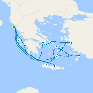 Aegean Shores & Iconic Islands from Corfu
