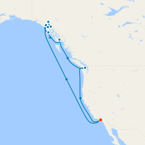 Alaska with Glacier Bay National Park from Los Angeles with Stay