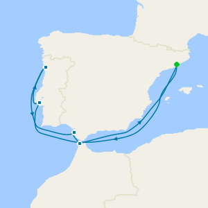 Spain, Portugal & Morocco from Barcelona