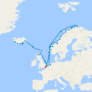 Midsummer Magic: Icelandic & Norwegian Fjords from Reykjavik with Stay