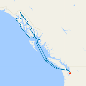 Alaska Adventurer from Seattle with Stay